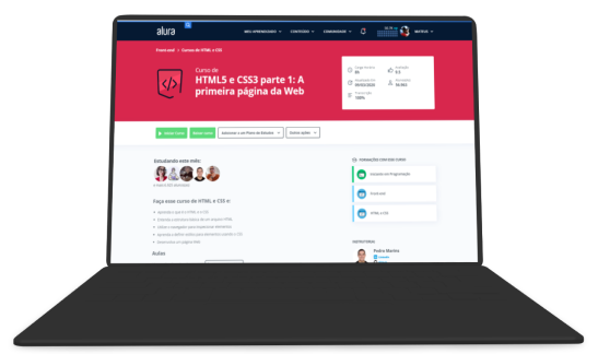 notebook com  a página